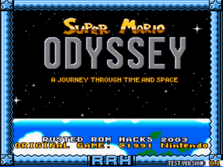 Super Mario Odissey Demo Version Title Screen